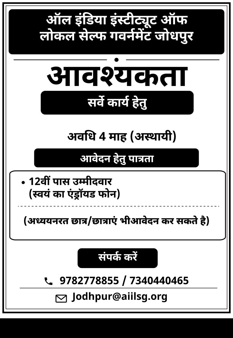 Survey Staff — Requirement Notice