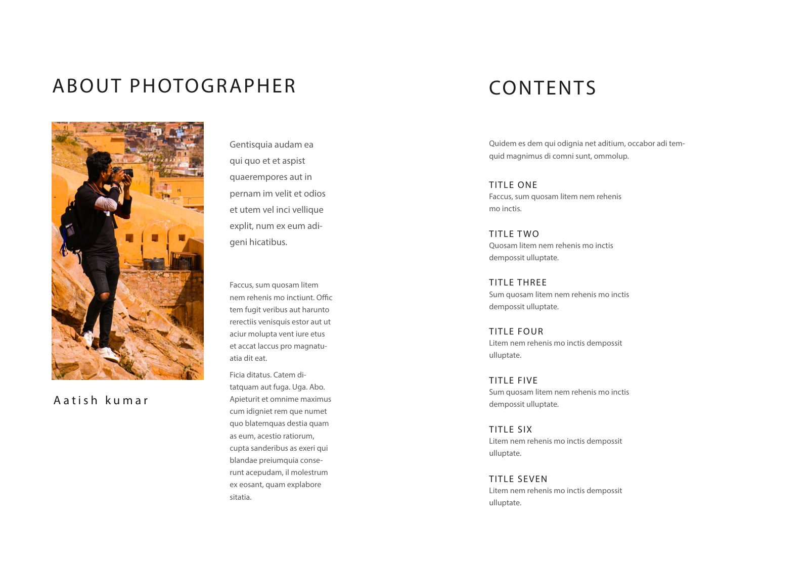 Photography Portfolio — Book — page 2/38