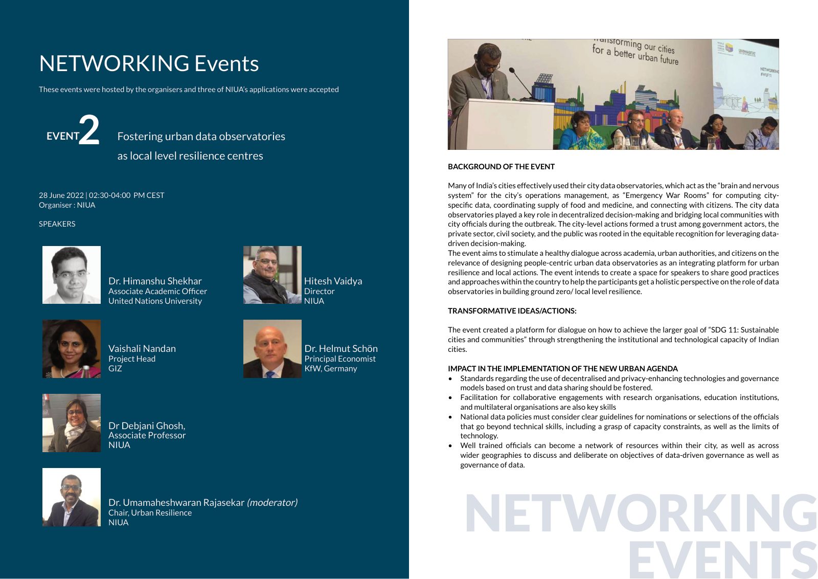 NIUA @ WUF11 — Conference Brochure — page 8/19